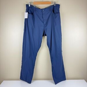 NWT Rorie Whelan Golf Stretch Performance Sweat Wicking Pants Navy 40x30